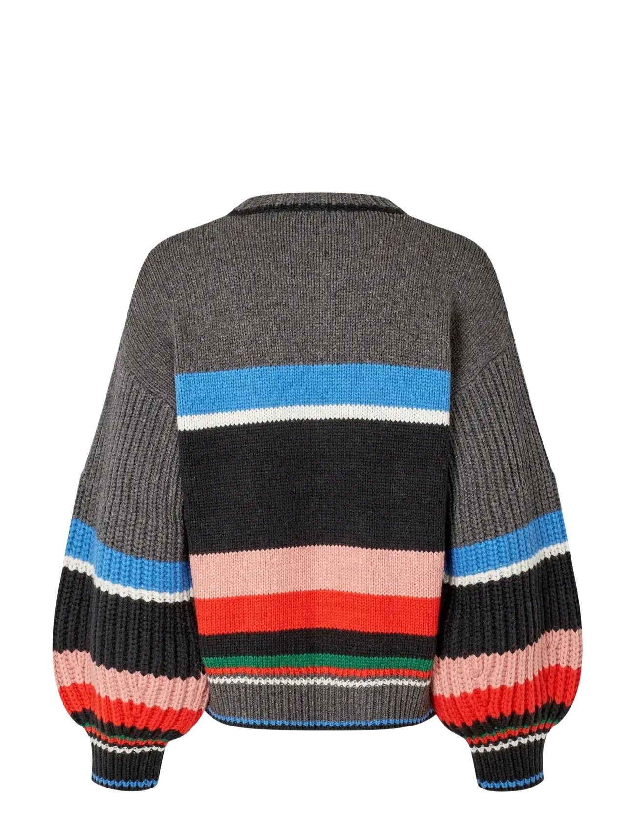 STINE GOYA - 2421 Chunky Cotton Wool, Crewneck C - truien - chunky stripes - 1