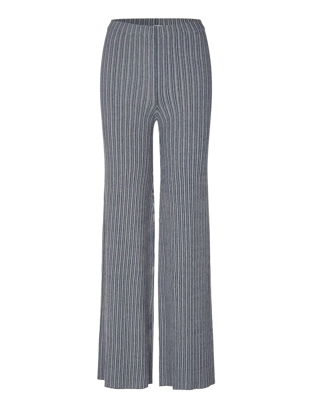 STINE GOYA 2356 Soft Rib, Long Flare Knit Hose Grau - M - Damen