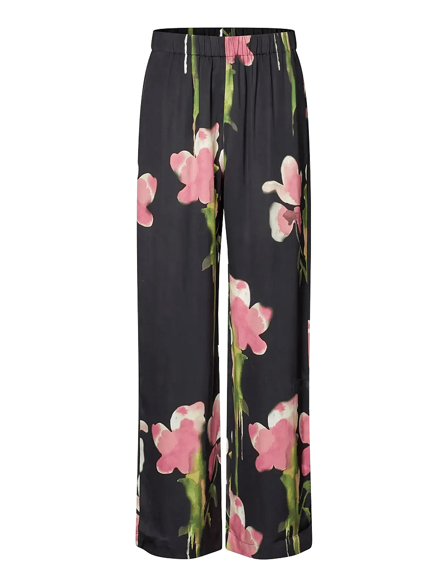 STINE GOYA - 2263 Dry Viscose, Elasticated Long - pantalons larges - melting flowers - 1