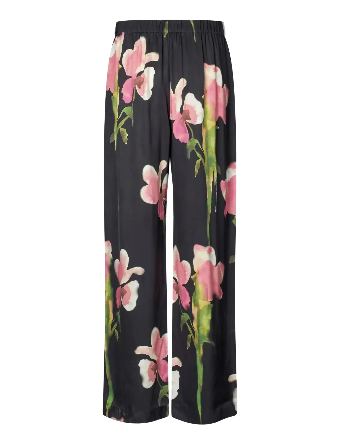 STINE GOYA - 2263 Dry Viscose, Elasticated Long - pantalons larges - melting flowers - 2