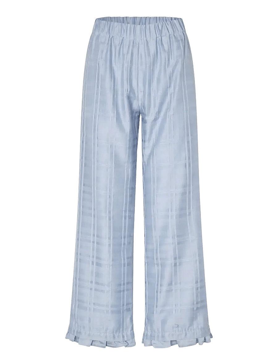 STINE GOYA - 2441 Sheer Organza Plaid, Sheer Ruf - culottes - brunnera blue - 1