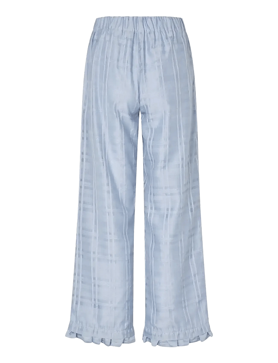 STINE GOYA - 2441 Sheer Organza Plaid, Sheer Ruf - culottes - brunnera blue - 2