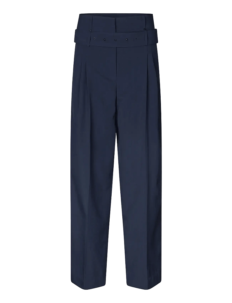 STINE GOYA - 2435 Pinstripe Tailoring, Belted Ta - formell - dark blue - 0