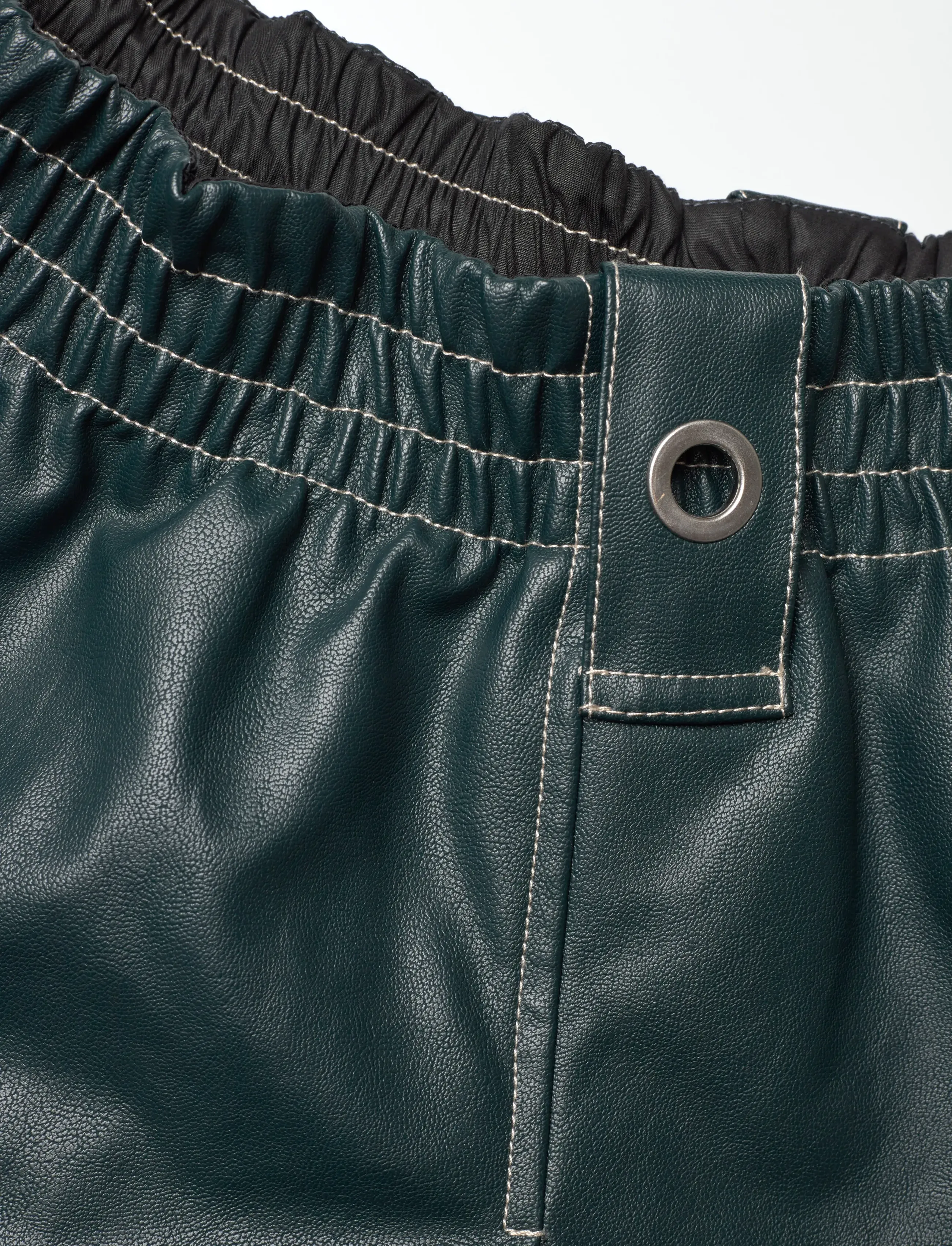 STINE GOYA - 2362 Heavy Weight Faux Leather, Gat - dark green - 4