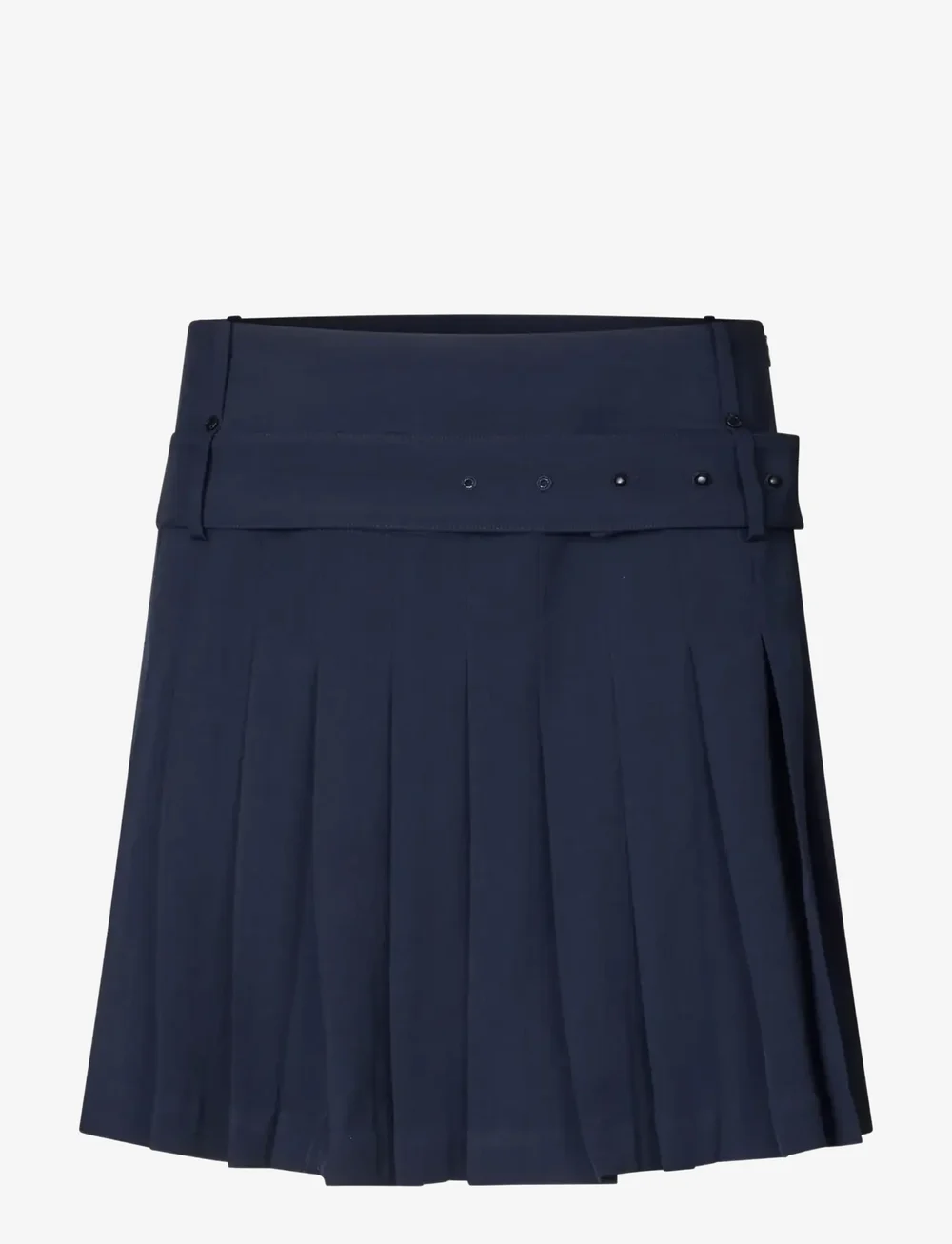 STINE GOYA - 2435 Pinstripe Tailoring, Belted Pl - faltenröcke - dark blue - 0