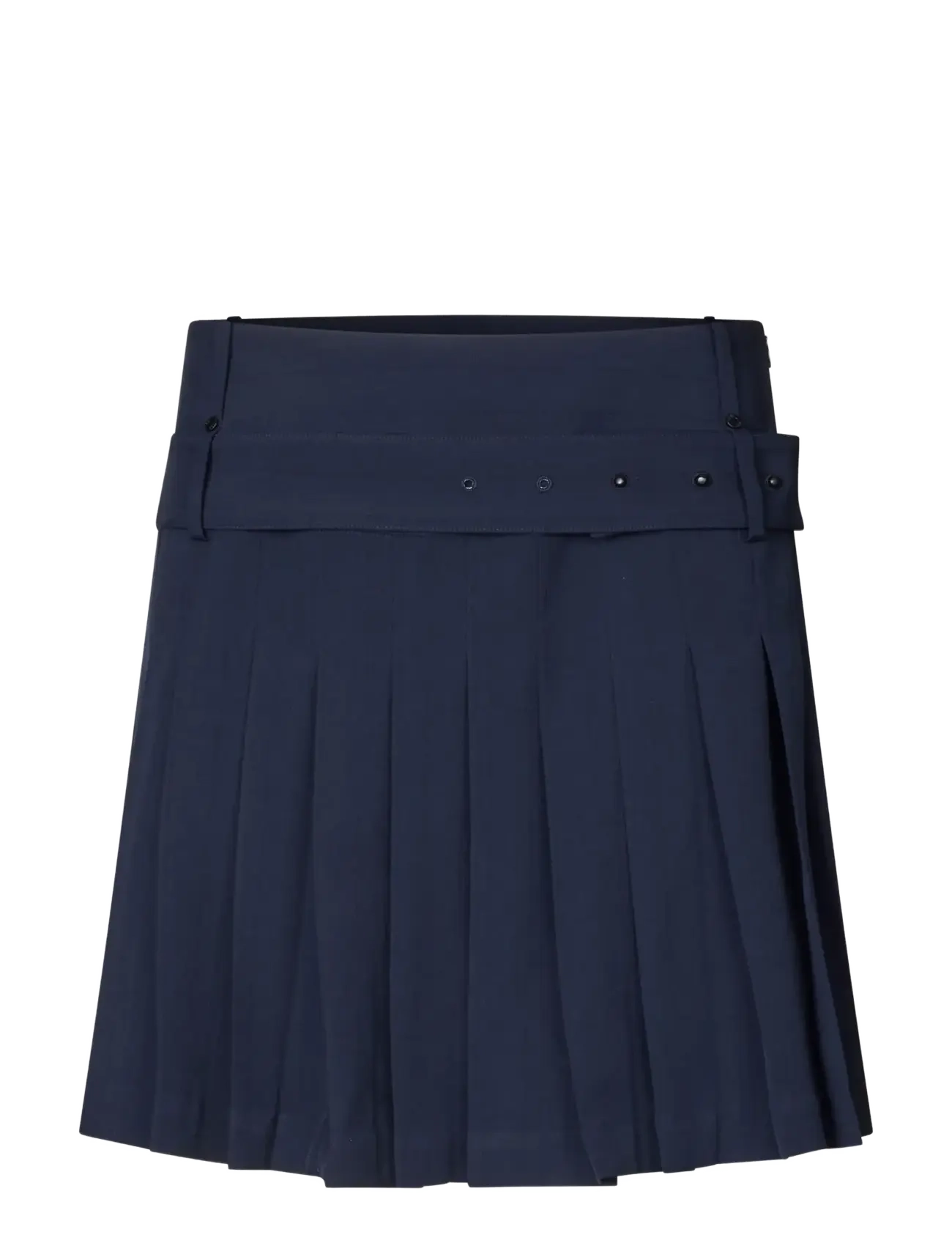 STINE GOYA - 2435 Pinstripe Tailoring, Belted Pl - plisseeritud seelikud - dark blue - 0
