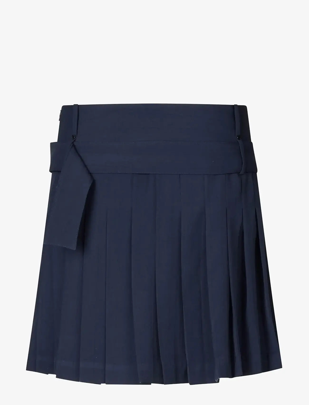 STINE GOYA - 2435 Pinstripe Tailoring, Belted Pl - plisseeritud seelikud - dark blue - 1