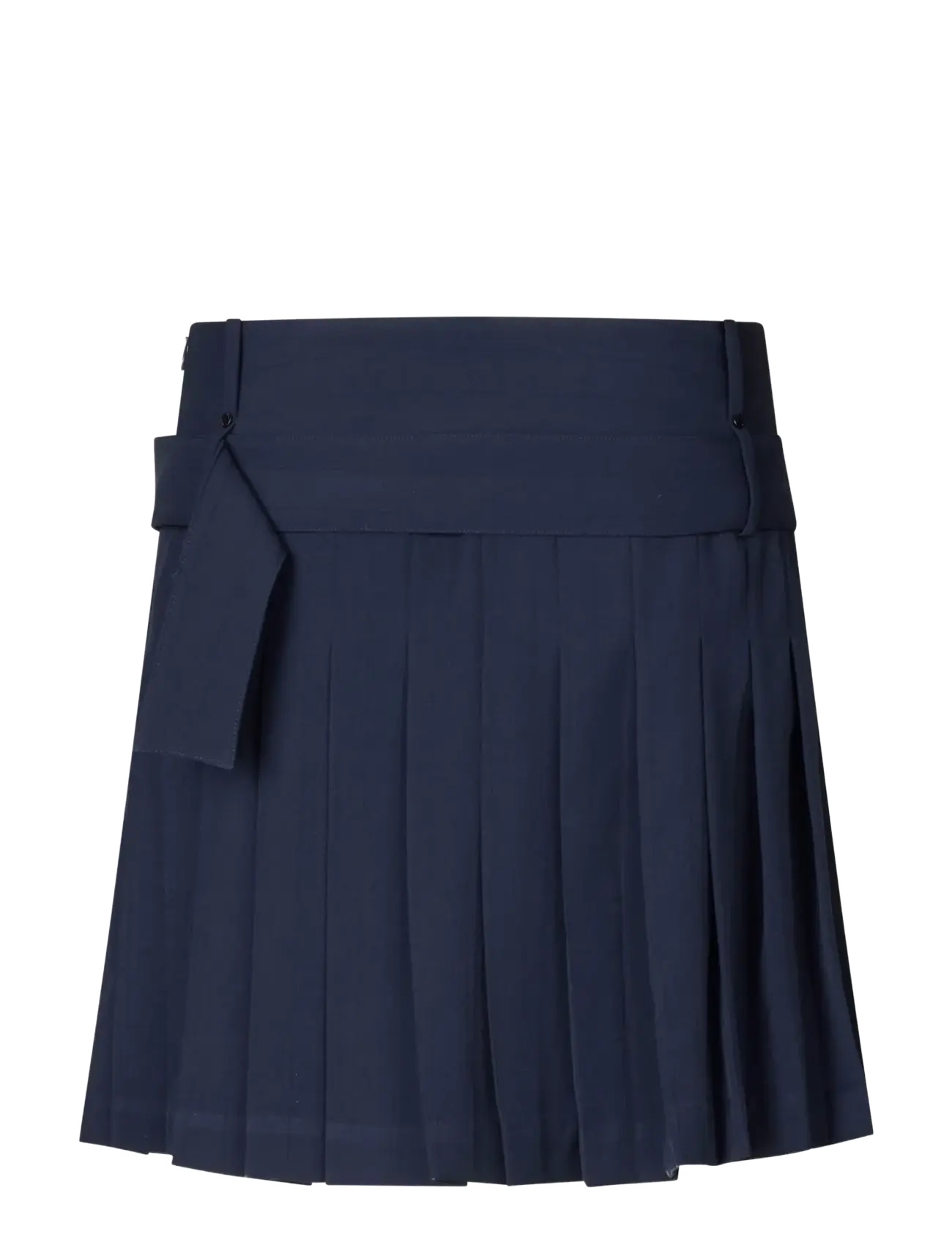 STINE GOYA - 2435 Pinstripe Tailoring, Belted Pl - plisseeritud seelikud - dark blue - 1