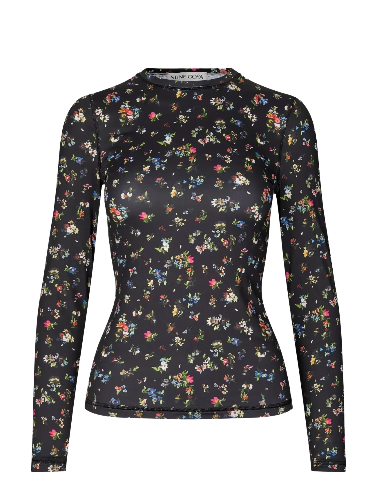 STINE GOYA - 2244 Stocking Jersey, Elastic Long - long-sleeved tops - magnolia garden - 2