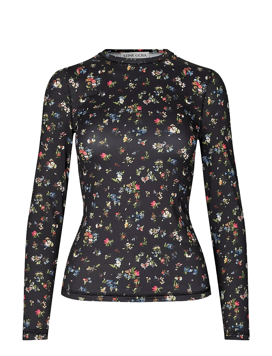 STINE GOYA - 2244 Stocking Jersey, Elastic Long - t-shirts & topper - magnolia garden - 2