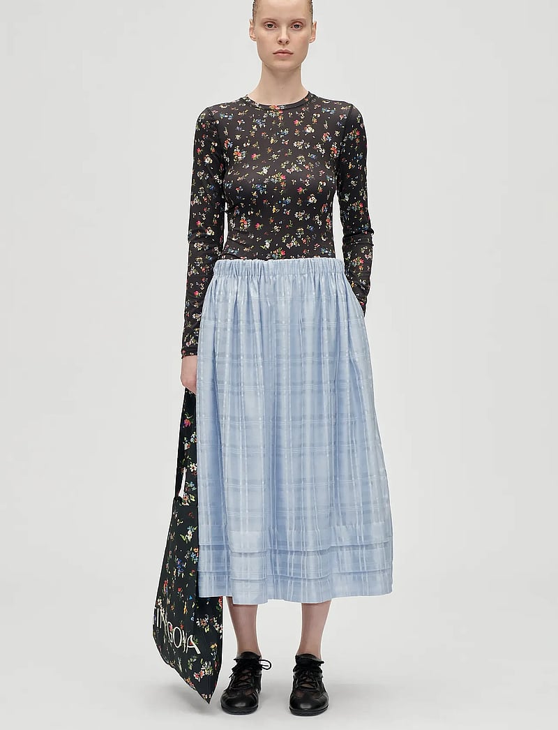 STINE GOYA - 2244 Stocking Jersey, Elastic Long - pikkade varrukatega alussärgid - magnolia garden - 1