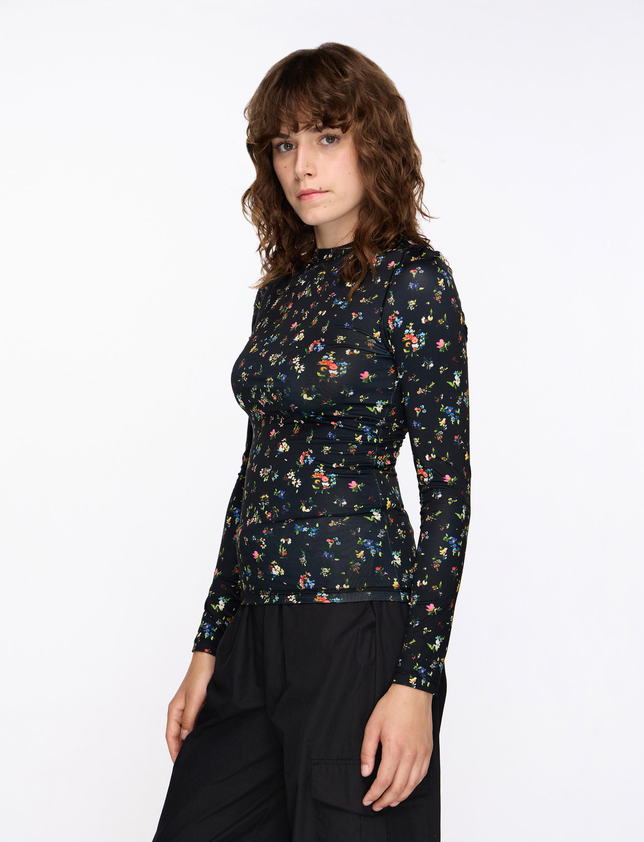 STINE GOYA - 2244 Stocking Jersey, Elastic Long - pikkade varrukatega alussärgid - magnolia garden - 0