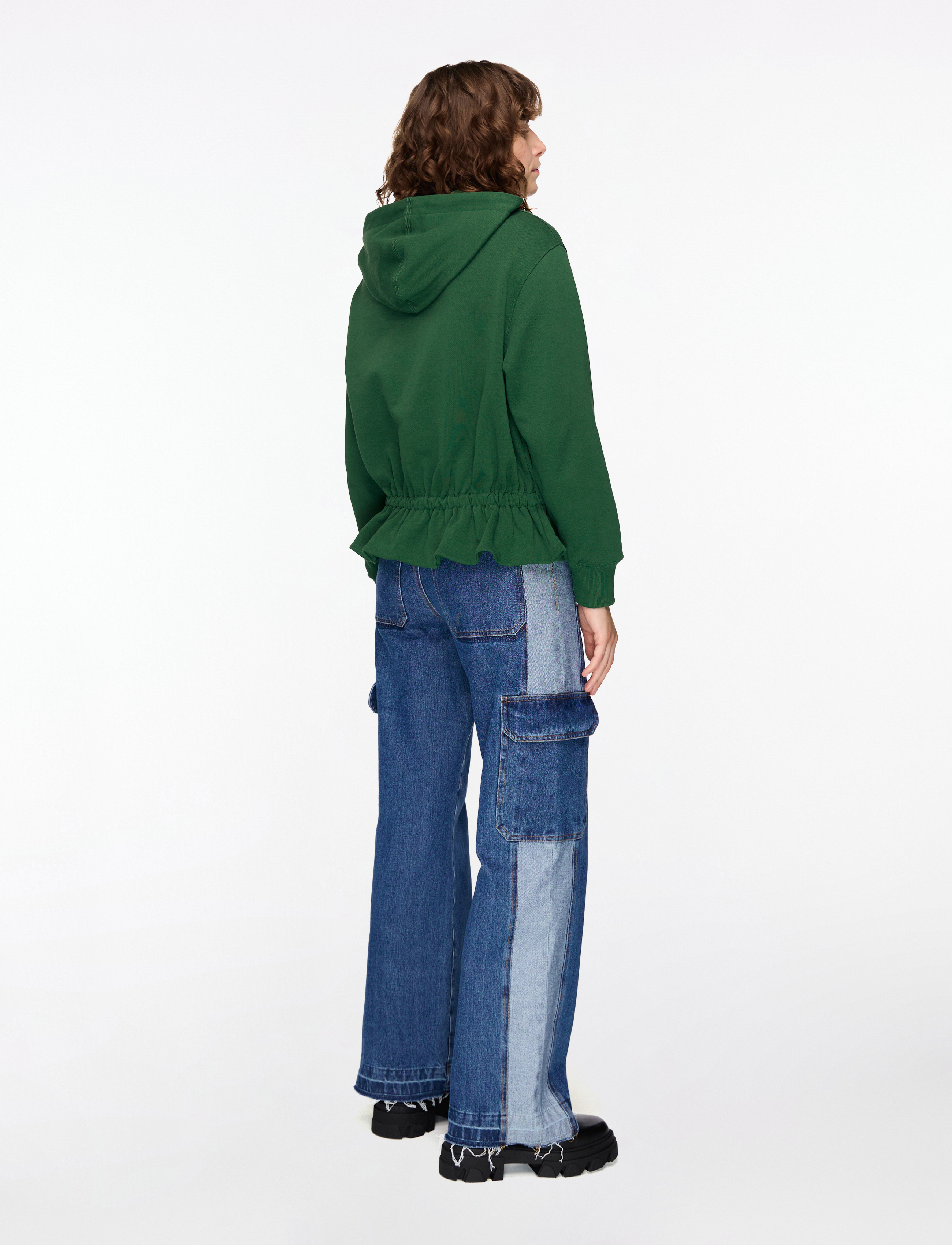 STINE GOYA - 2430 Terry, Cinched Waist Sweatshir - sweatshirts & hoodies - eden - 5