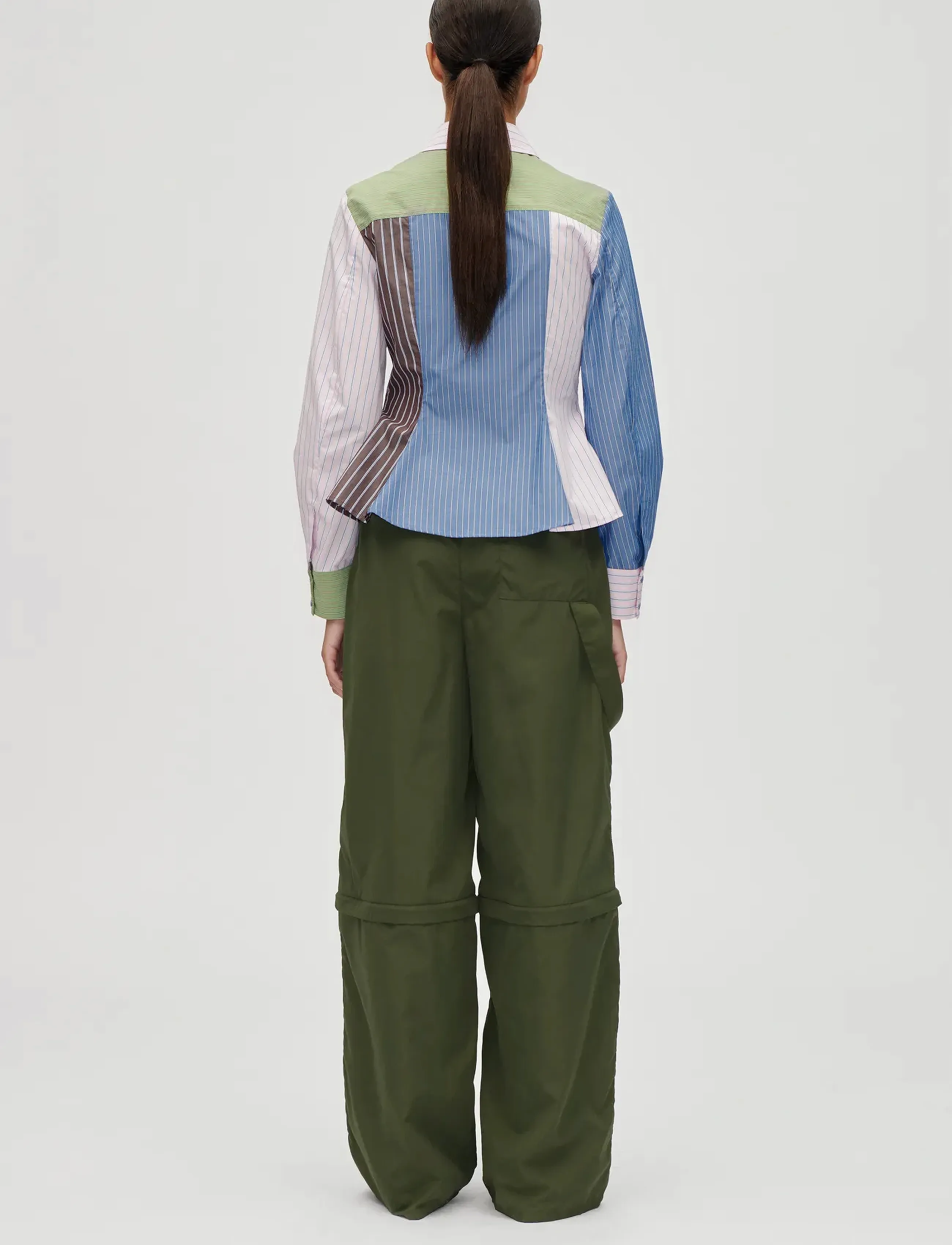 STINE GOYA - 2405 Multi-Stripe Shirting, Pocket - džinsa krekli - multistripes mix - 3