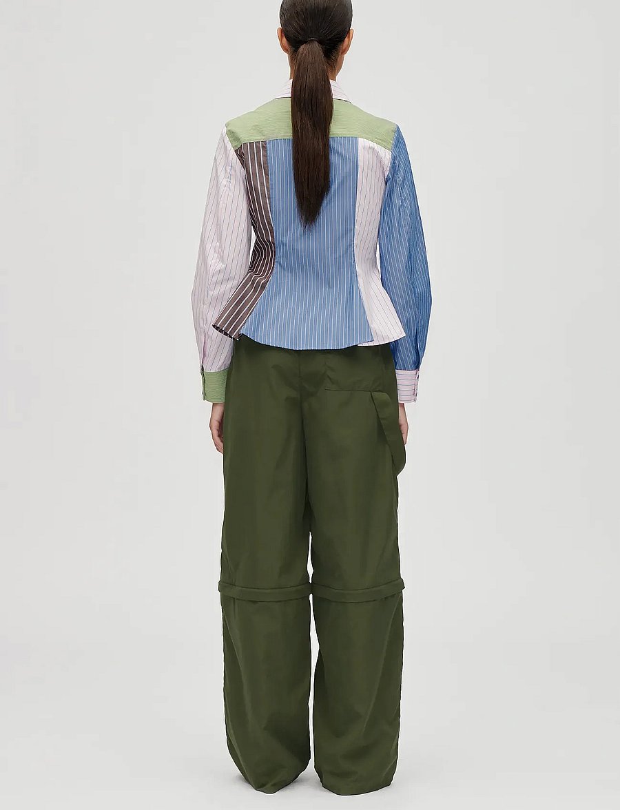STINE GOYA - 2405 Multi-Stripe Shirting, Pocket - denimskjorter - multistripes mix - 3