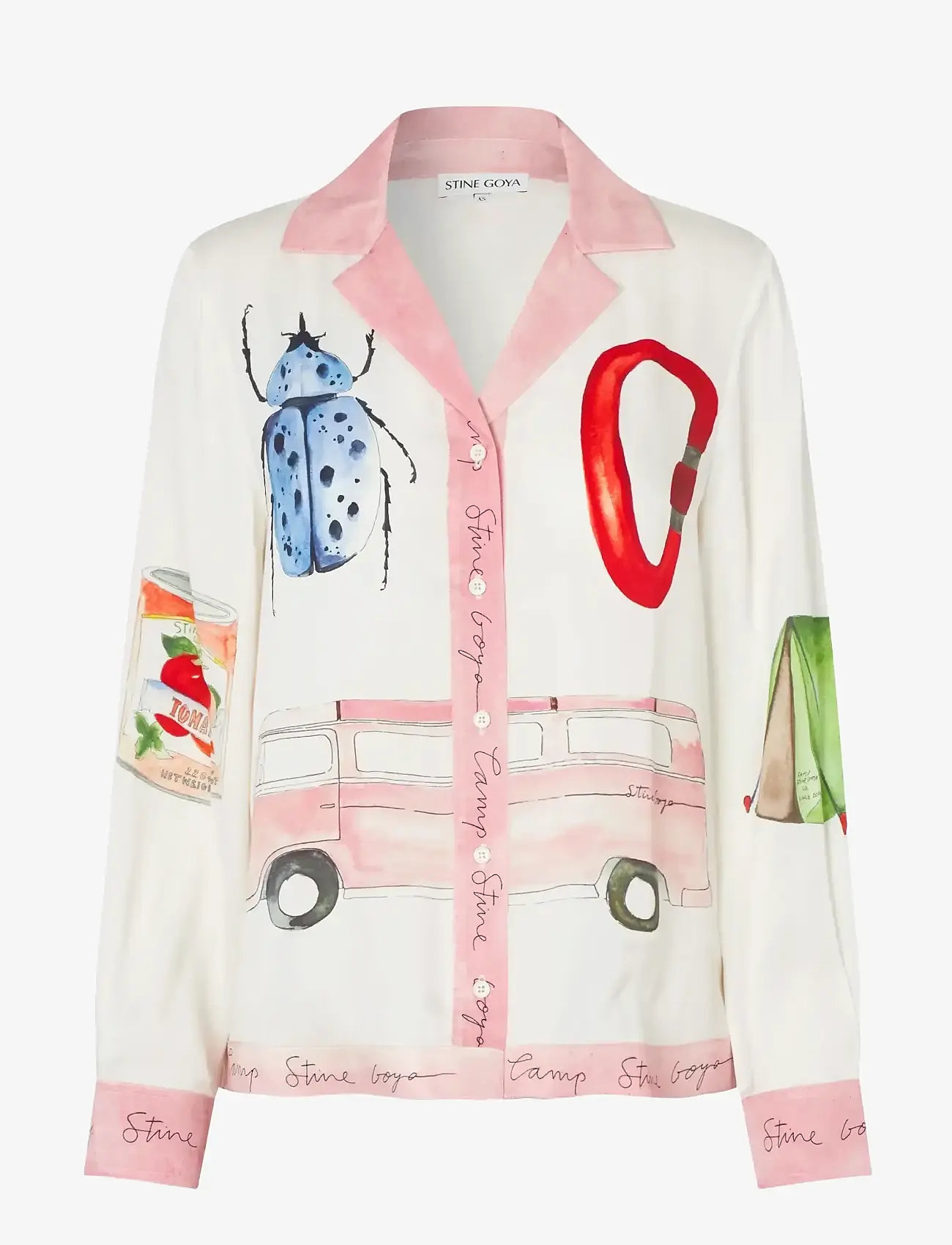 STINE GOYA - 2263 Dry Viscose, Loose Long Sleeve - long sleeved blouses - camp stine goya - 1