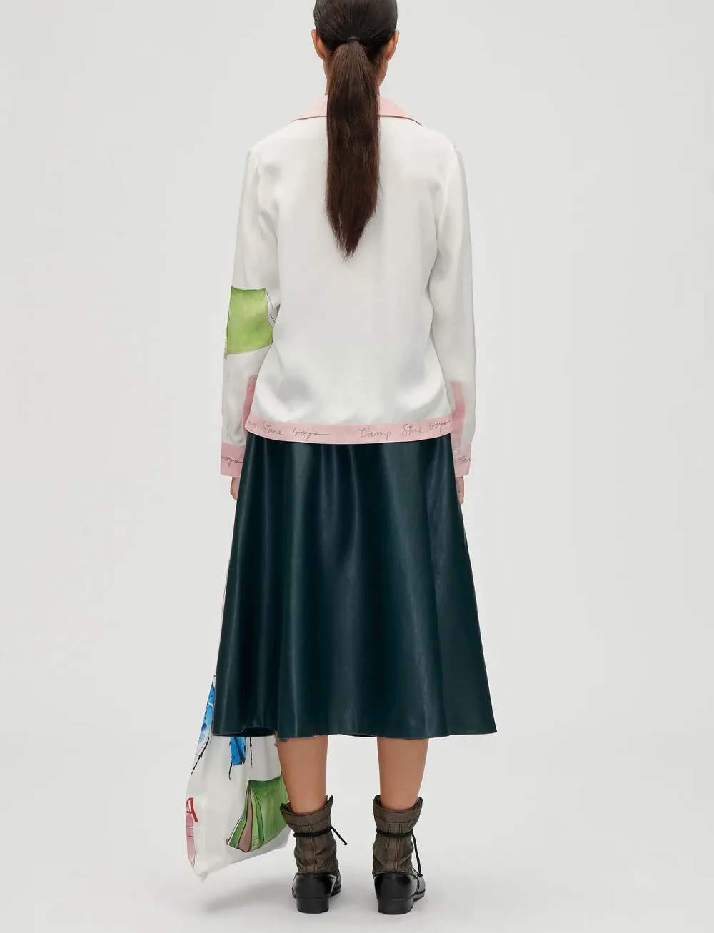 STINE GOYA - 2263 Dry Viscose, Loose Long Sleeve - långärmade blusar - camp stine goya - 3