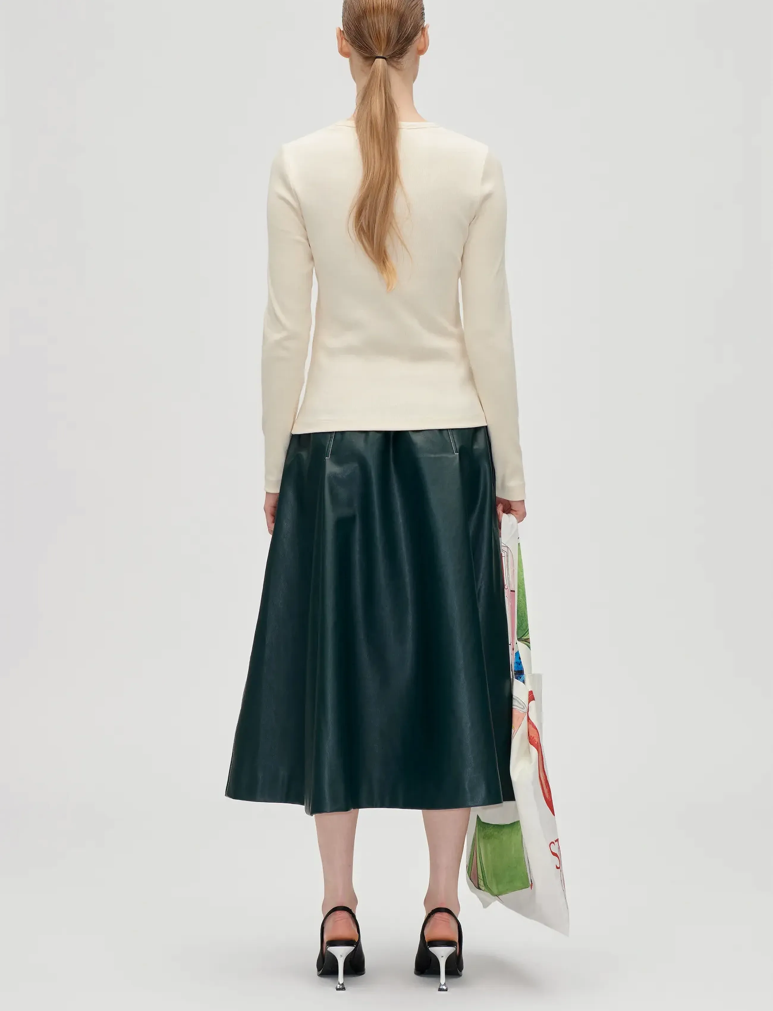 STINE GOYA - 2385 Rib, Long Sleeve Carabiner Rib - langärmlige tops - white - 3