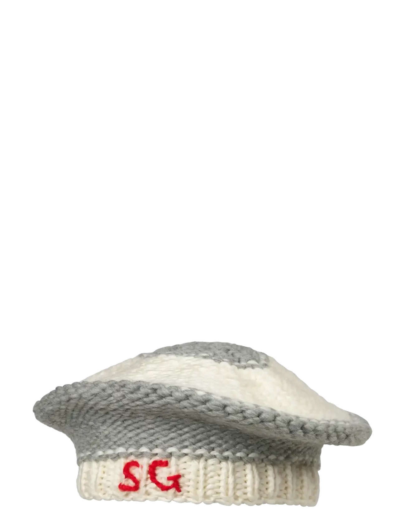 STINE GOYA 2497 Handknit, Knitted Beret - Accessoires - GREY AND BOLD / grey