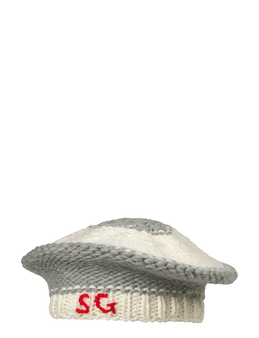 STINE GOYA - 2497 Handknit, Knitted Beret - hüte - grey and bold - 1