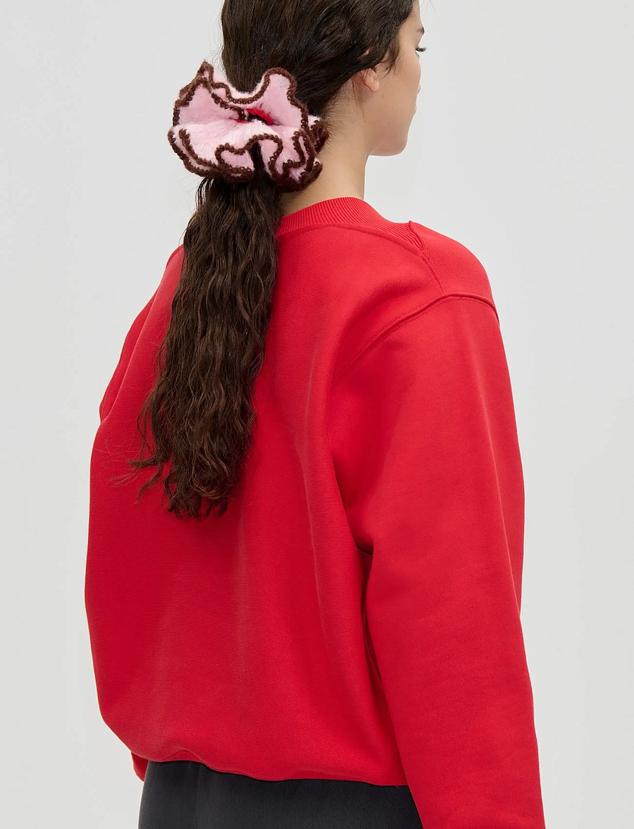 STINE GOYA - 2565 Knitted Accessories, Knitted S - hårbånd og hårsnore - pink / burgundy - 0