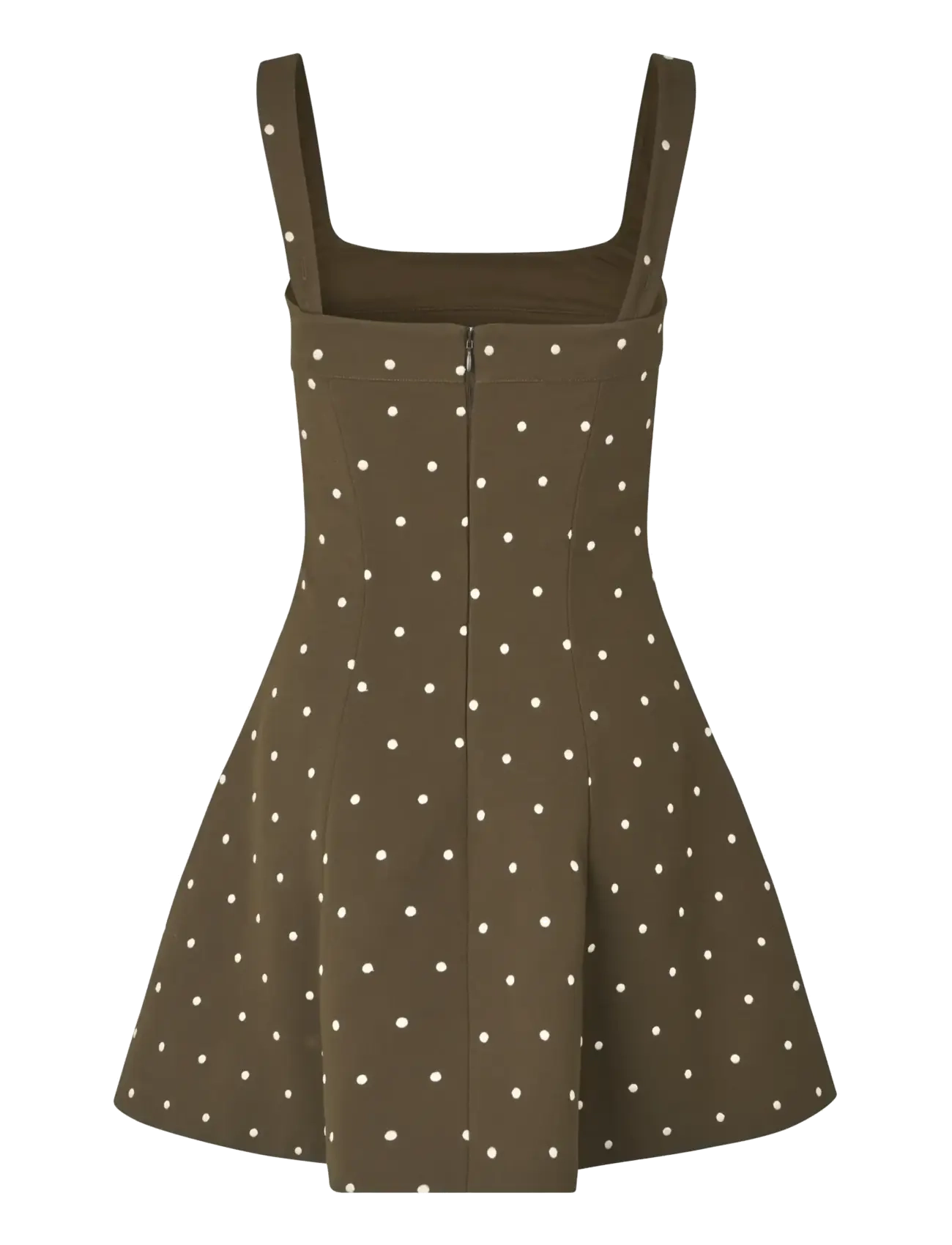 STINE GOYA - 2330 Double Sided Crepe, Corset Min - kokteilikleidid - dark olive - 2