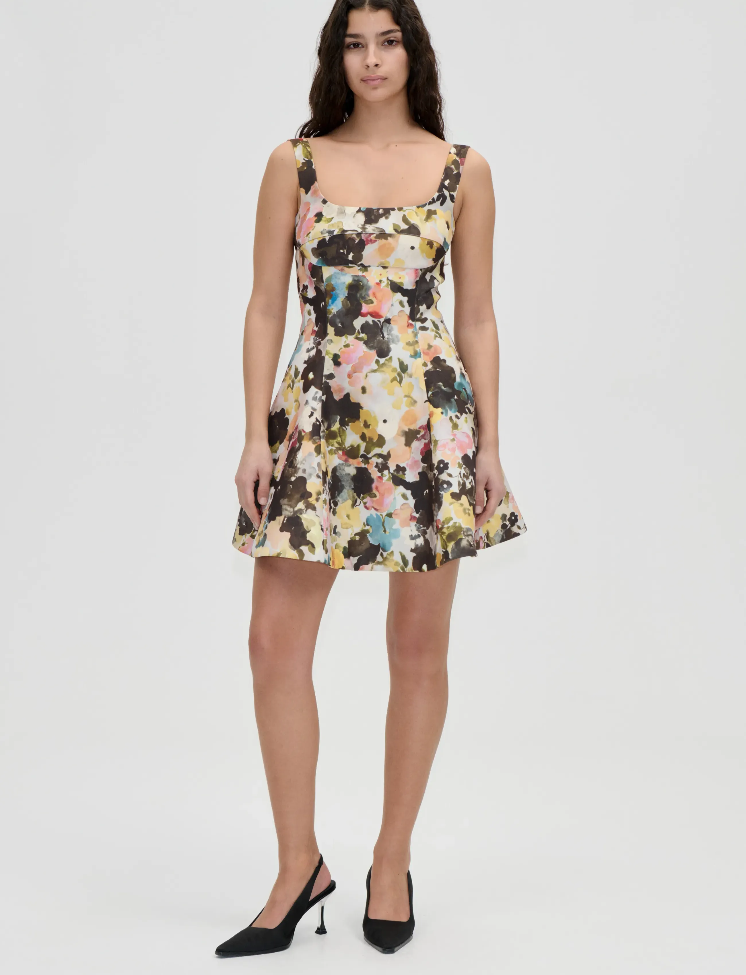 STINE GOYA 2330 Double Sided Crepe, Corset Min, XS, Dresses, Mehrfarbig/gemustert - Short Dress, Frauen