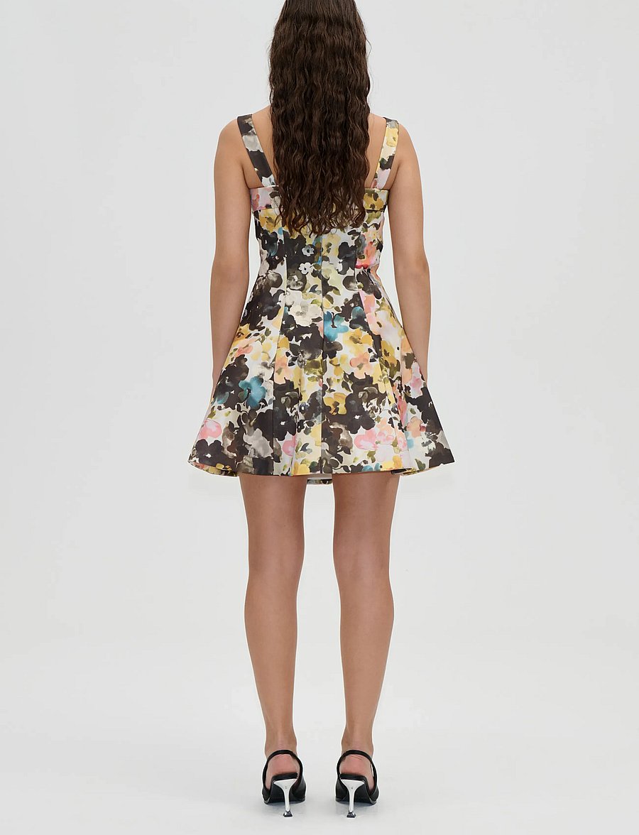 STINE GOYA - 2330 Double Sided Crepe, Corset Min - cocktailkleider - the sentimental bloom - 3