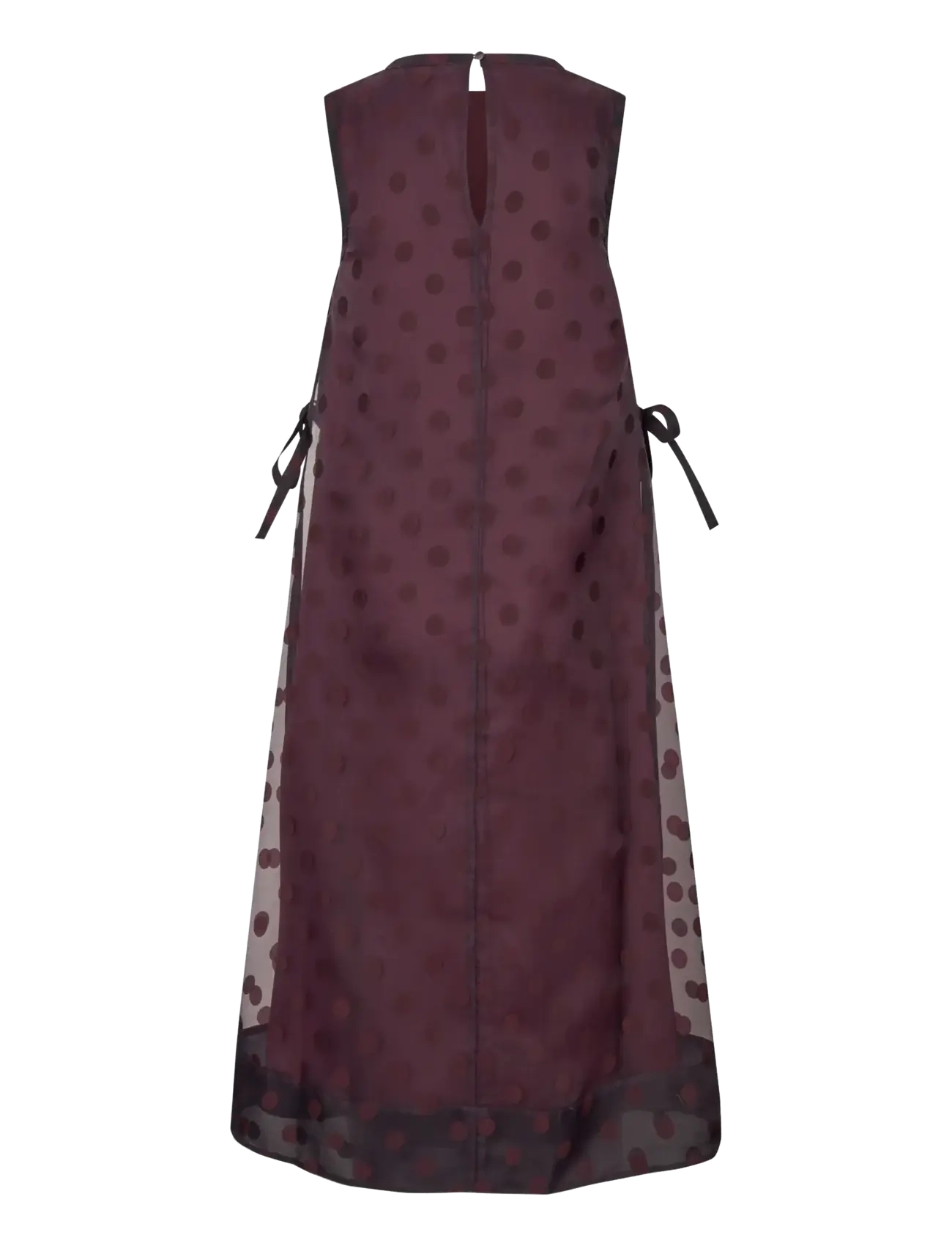 STINE GOYA - 2069 Organza, Tied A-Line Dress - kokteilikleidid - polka - 2