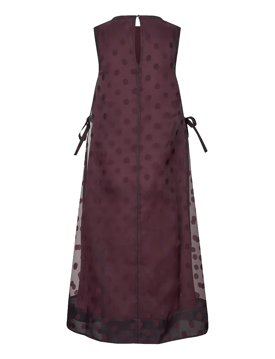 STINE GOYA - 2069 Organza, Tied A-Line Dress - kokteilikleidid - polka - 2