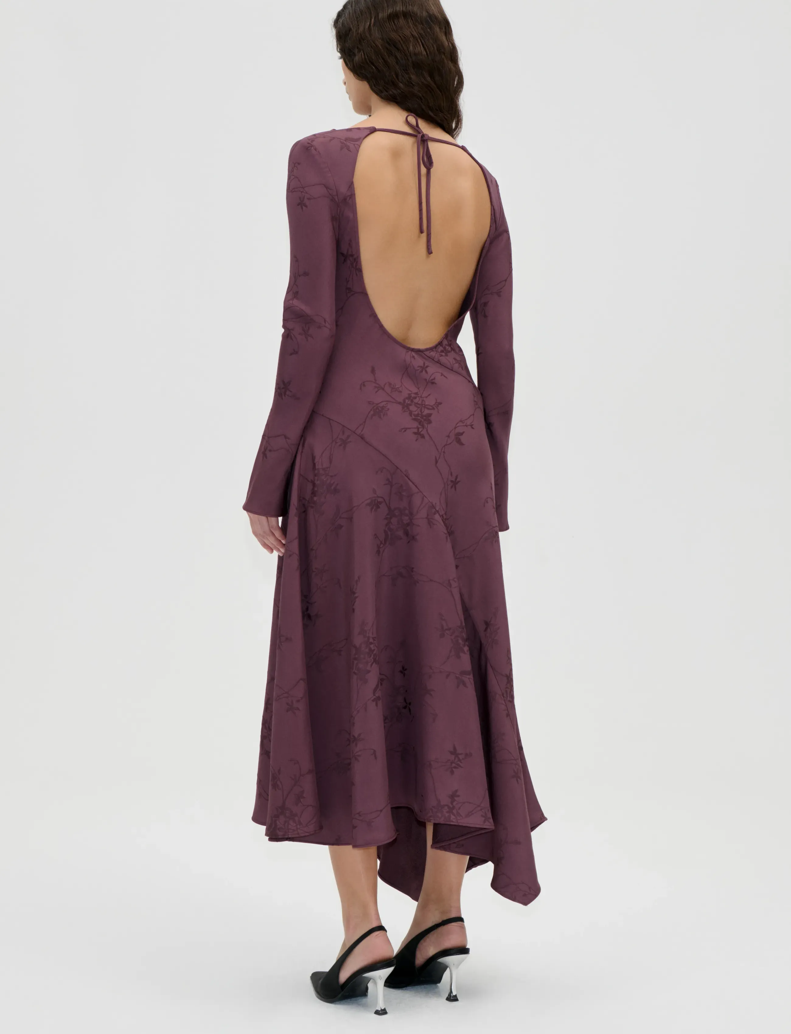 STINE GOYA - 2548 Fluid Jacquard, Long Sleeve Sc - bordeaux - 3