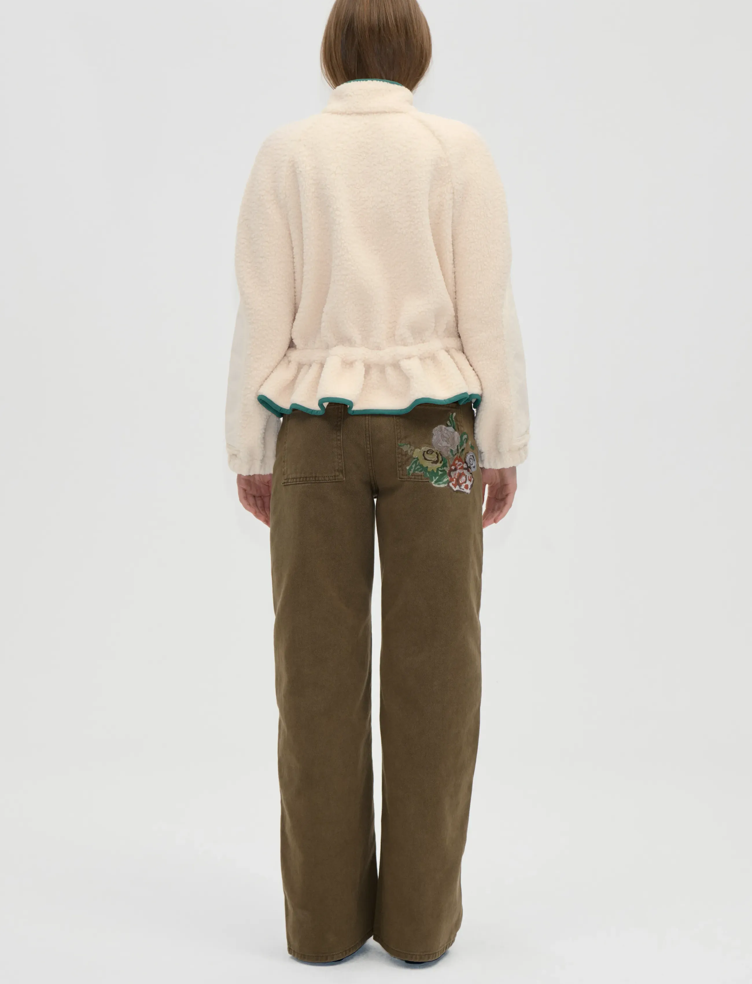STINE GOYA - 2412 Fleece / Nylon, Dropped Should - buttercream - 3