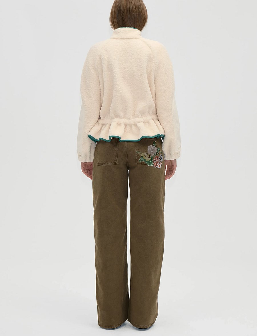 STINE GOYA - 2412 Fleece / Nylon, Dropped Should - buttercream - 3