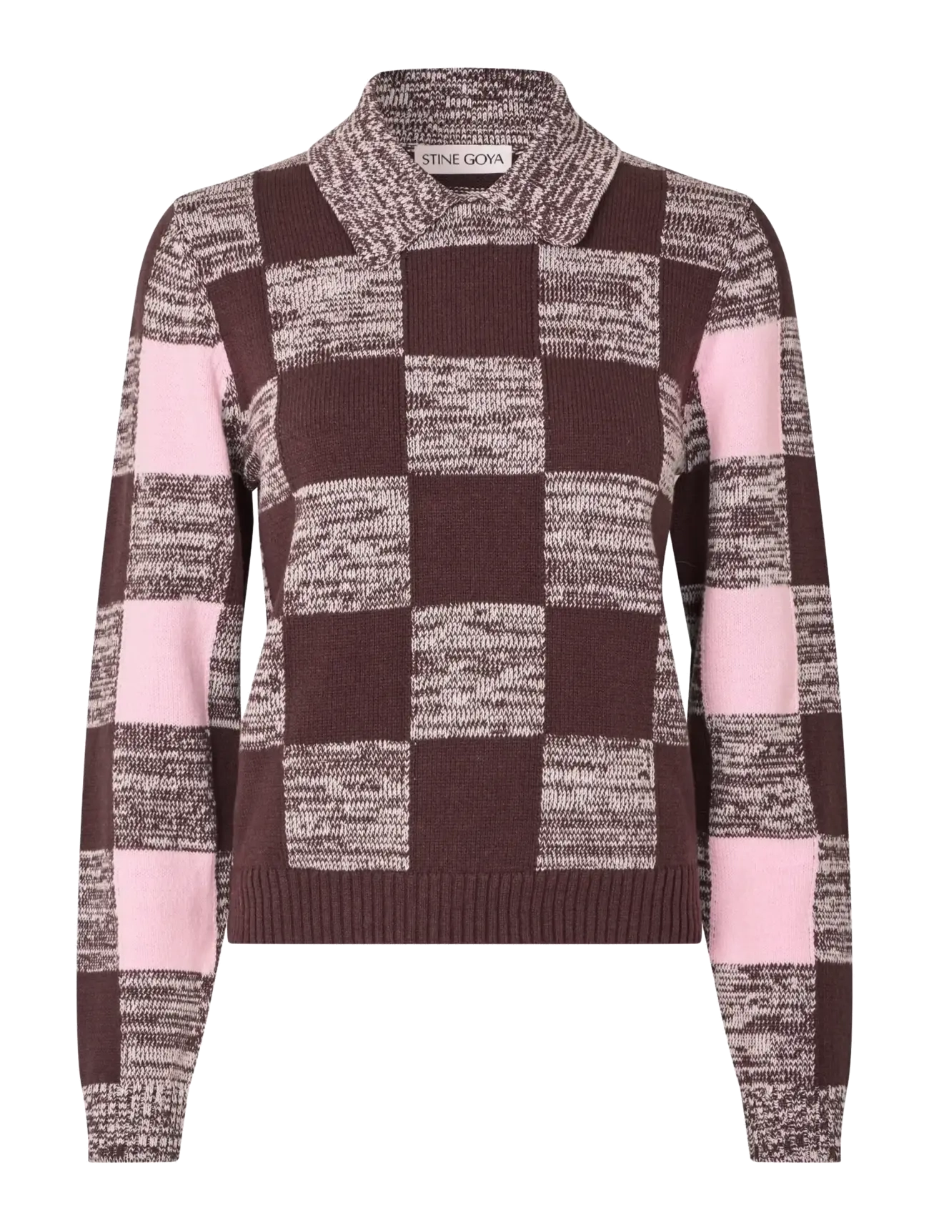 STINE GOYA 2386 Cotton Mix, Mix Stripe Polo Co - Kleidung - MULTICHECKS MIX / pink/rose