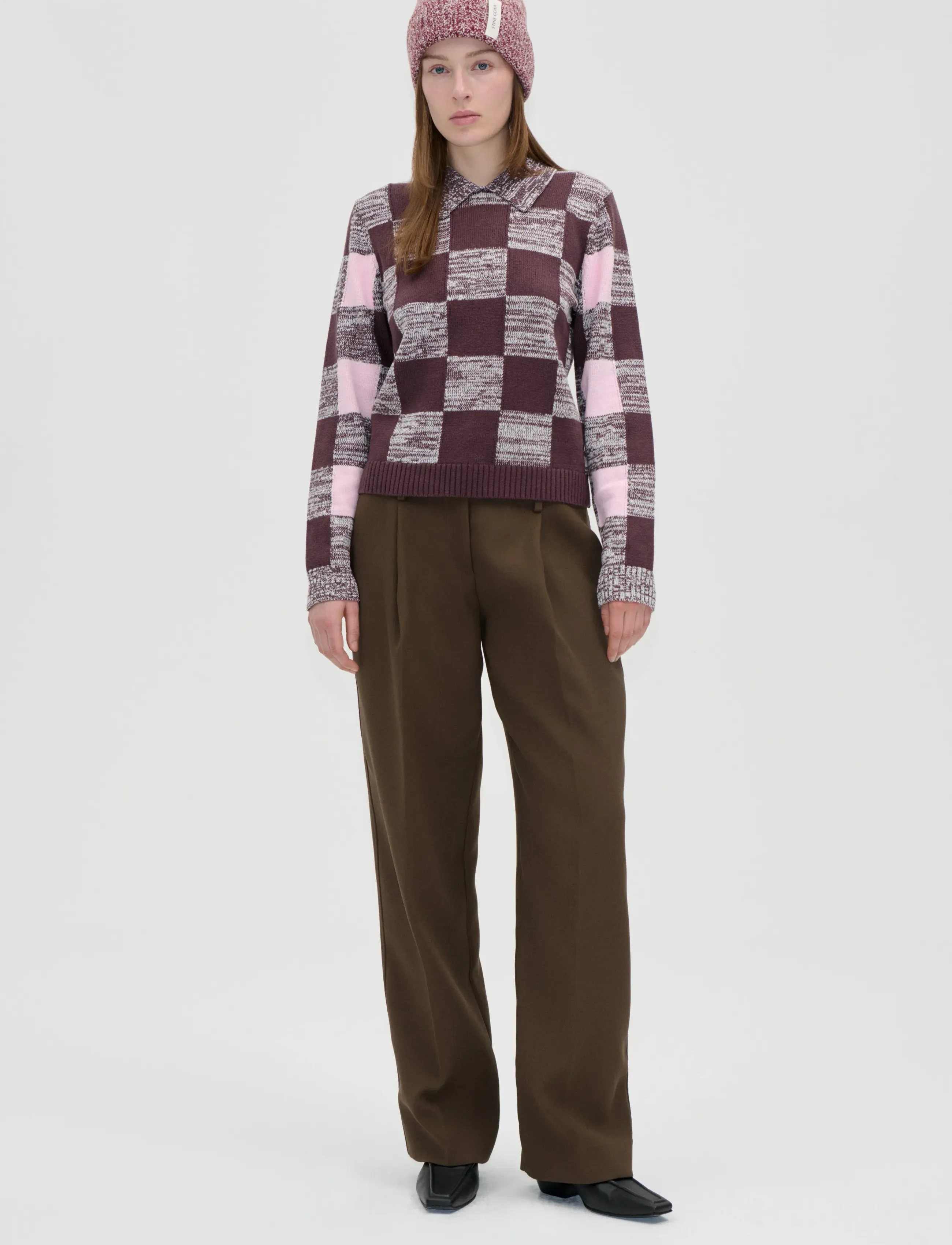 STINE GOYA 2386 Cotton Mix, Mix Stripe Polo Co, M, Pink, Strik > Trøjer, Dame