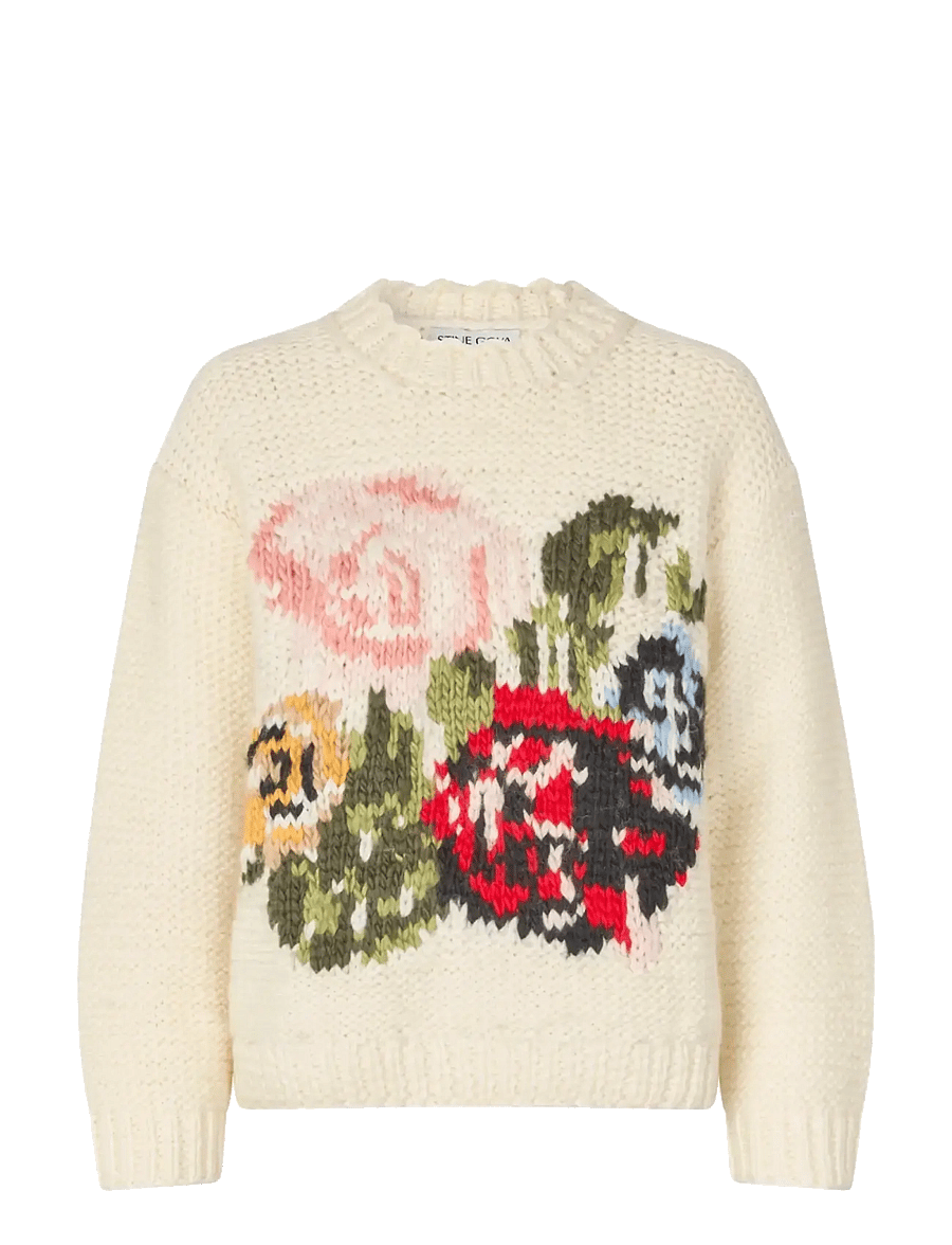 STINE GOYA - 2497 Handknit, Handknit Sweater - stickade tröjor - ephemeral bloom - 1