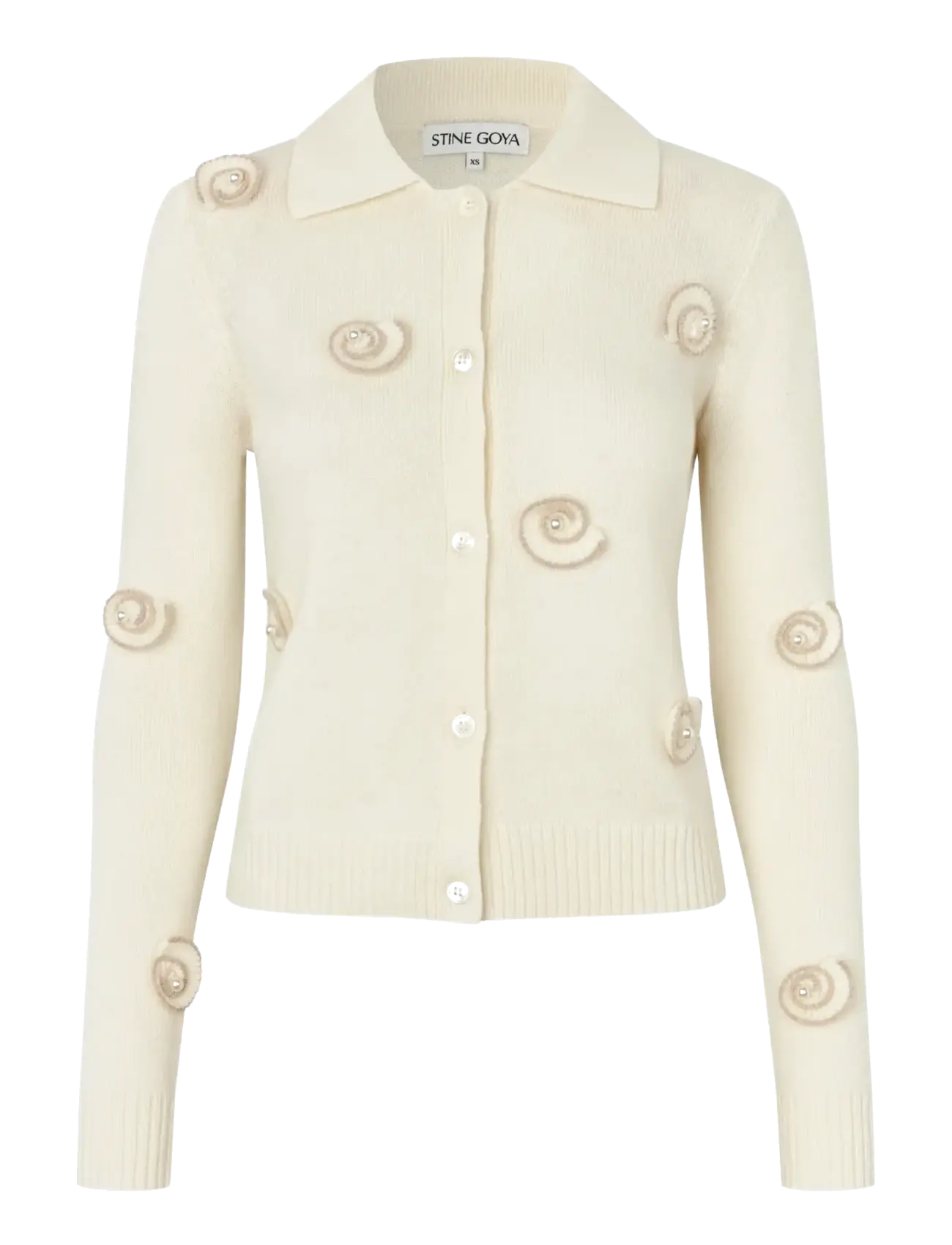 STINE GOYA 2530 Dense Wool, Collared Long Slee - Kleidung - CREAM / cream