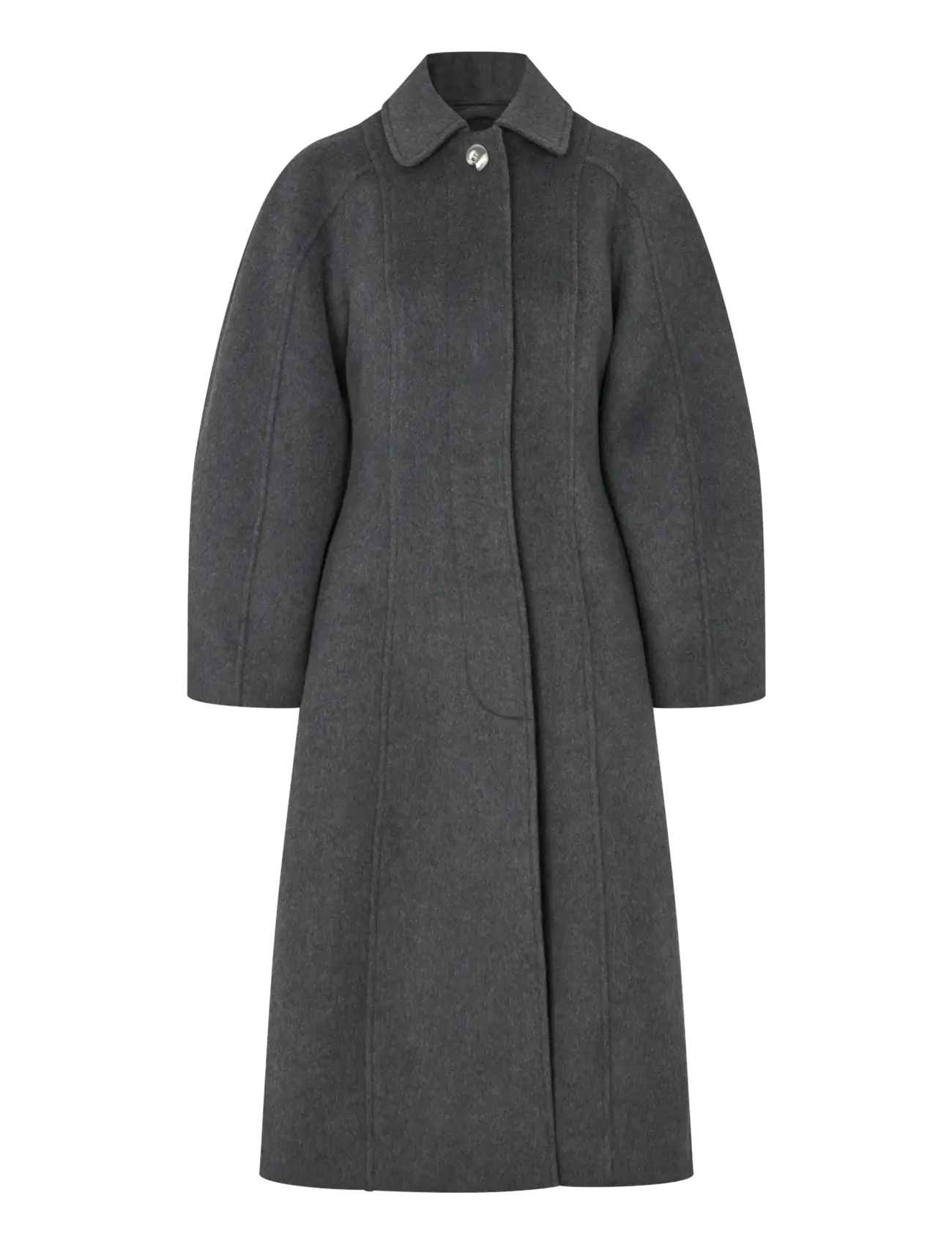 STINE GOYA - 2561 Structured Wool, Elastic Waist - graphite - 1