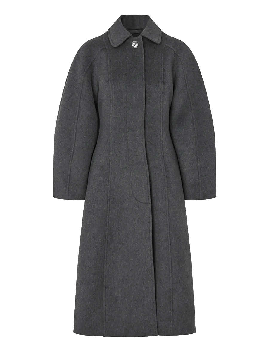 STINE GOYA - 2561 Structured Wool, Elastic Waist - graphite - 1