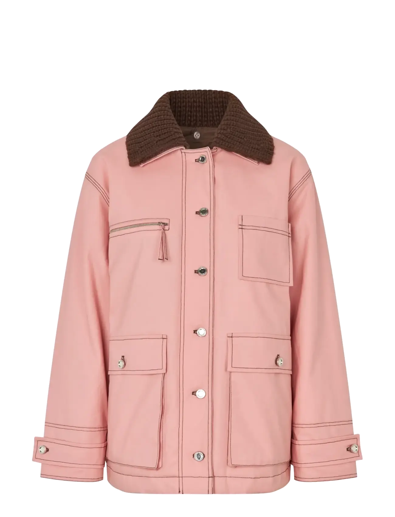 STINE GOYA - 2559 Coated Cotton Canvas, Workwear - haze pink - 1