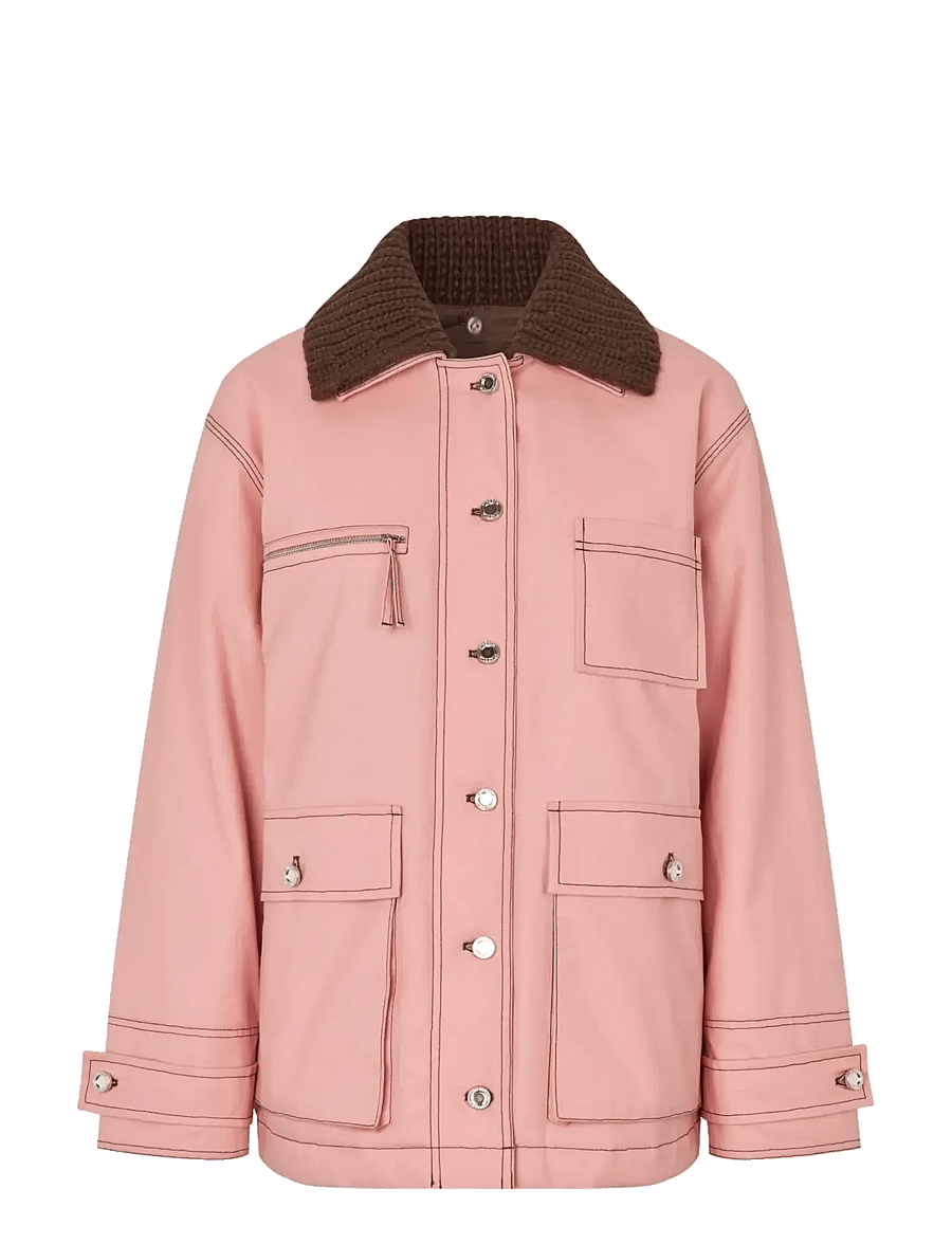STINE GOYA - 2559 Coated Cotton Canvas, Workwear - vårjackor - haze pink - 1
