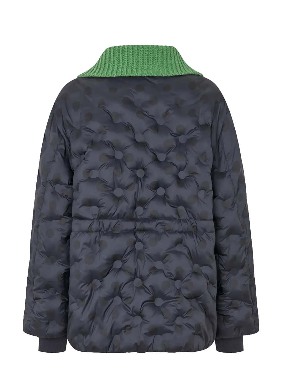 STINE GOYA - 2540 Heat Quilt, Padded Jacket - navy polka - 2
