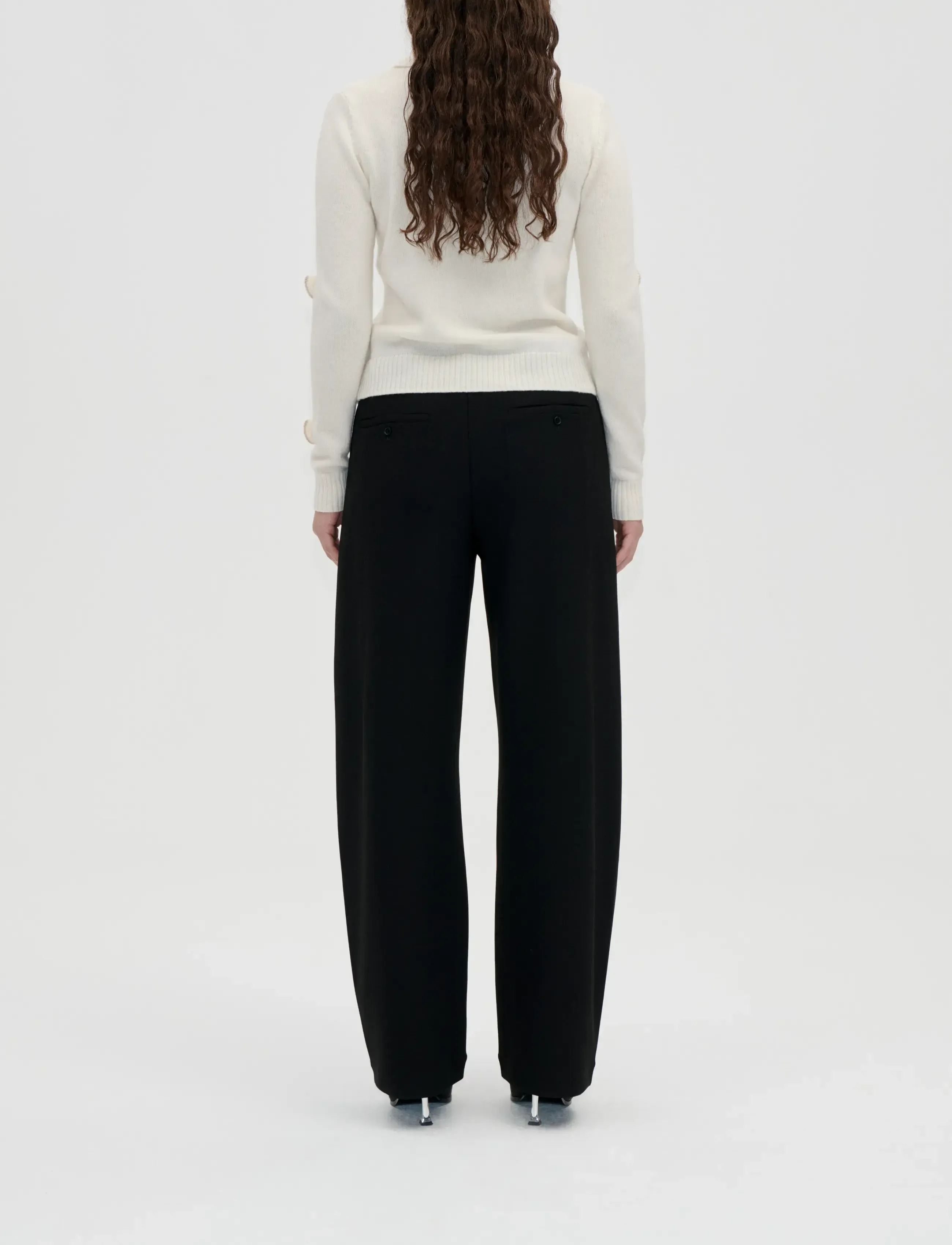 STINE GOYA - 2525 Double-Layer Crepe, Sharp Plea - black - 3