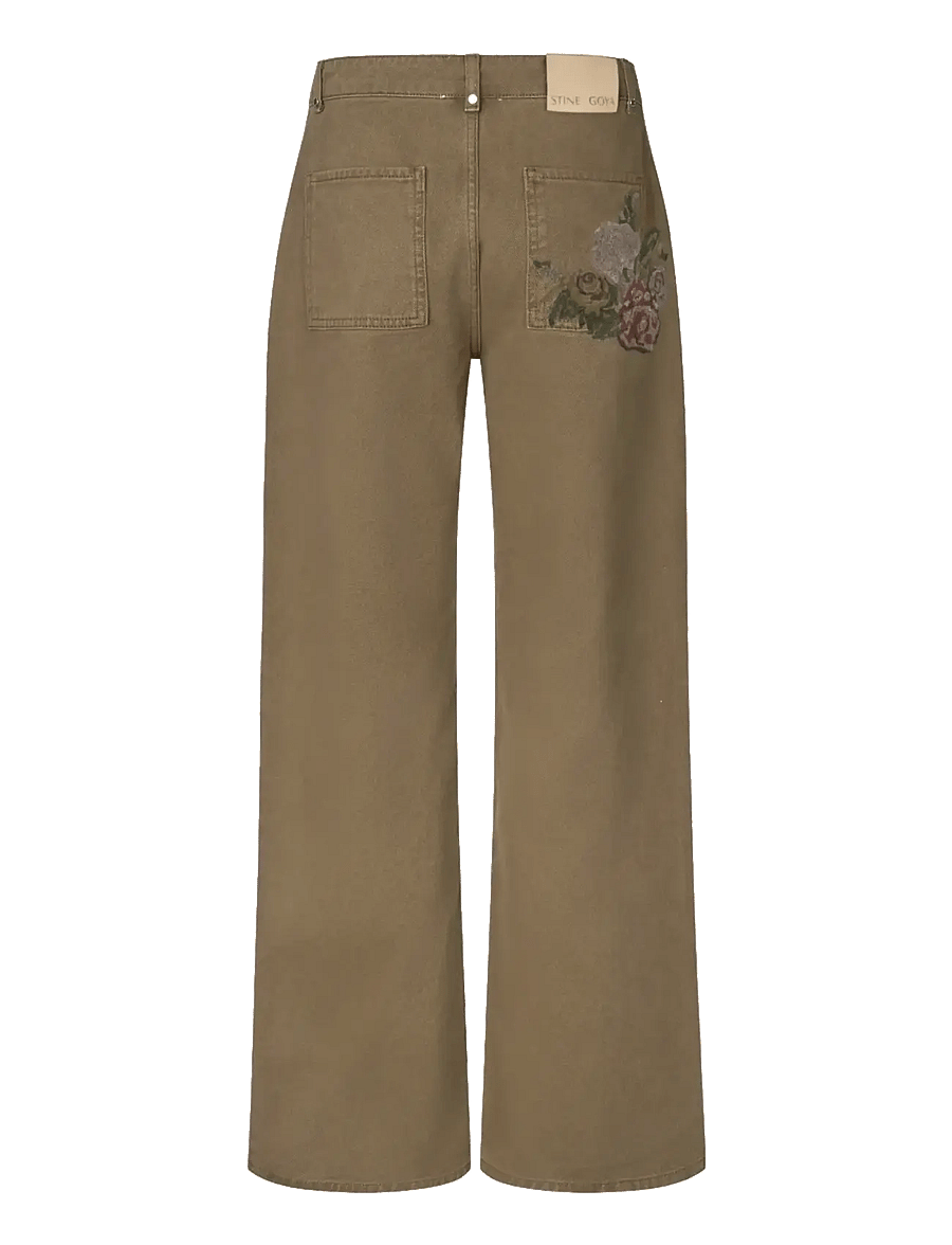 STINE GOYA - 2453 Double Rinse Denim, Baggy Fit - vida byxor - ephemeral bloom - 2