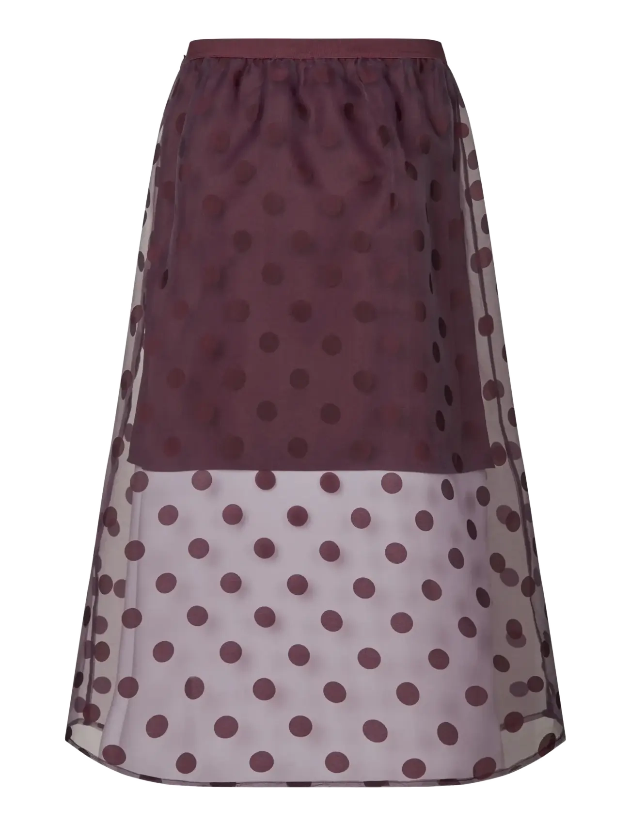 STINE GOYA - 2069 Organza, Elasticated Waistband - midi kjolar - polka - 2
