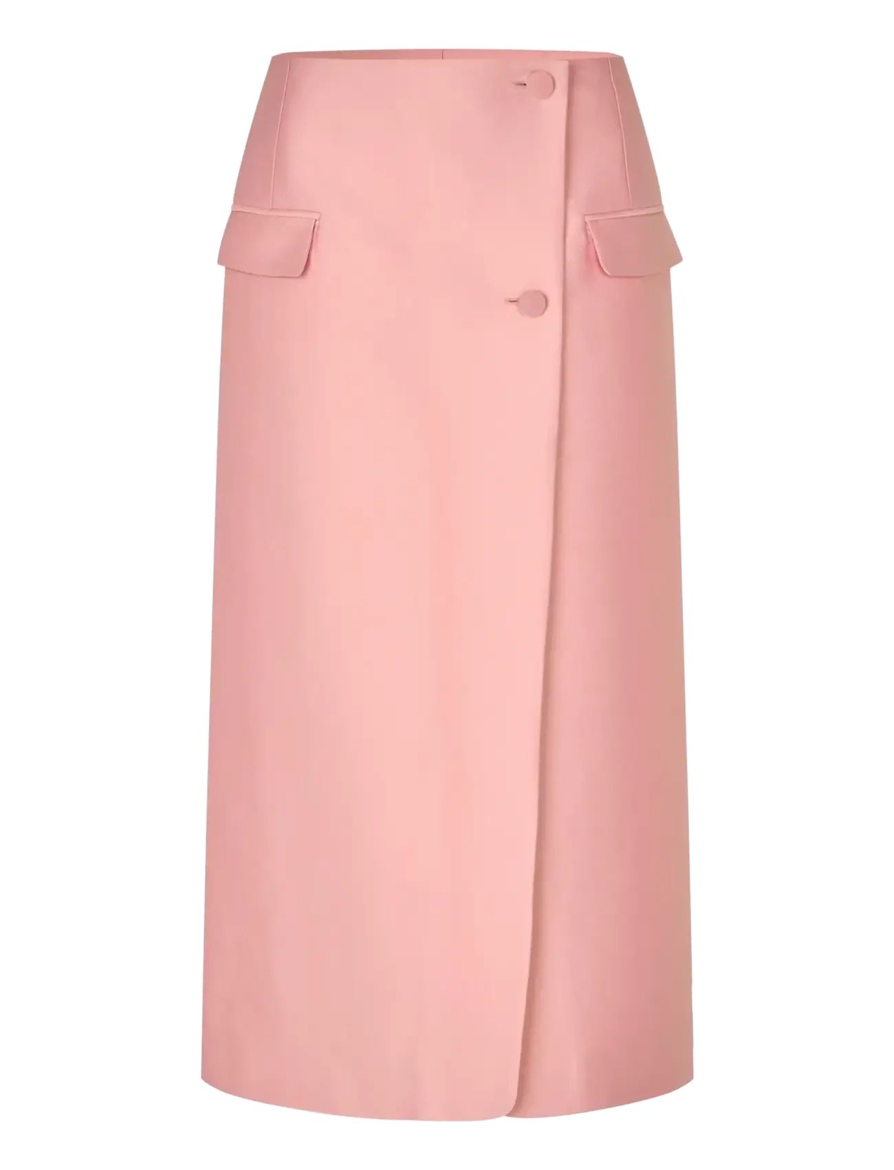 STINE GOYA 2562 Crepon, Pencil Midi Skirt - Kleidung - HAZE PINK / pink/rose