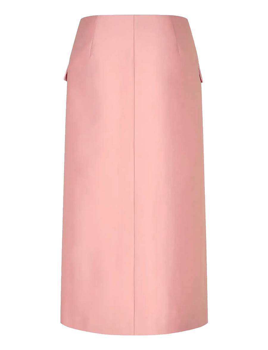STINE GOYA - 2562 Crepon, Pencil Midi Skirt - midi skirts - haze pink - 2