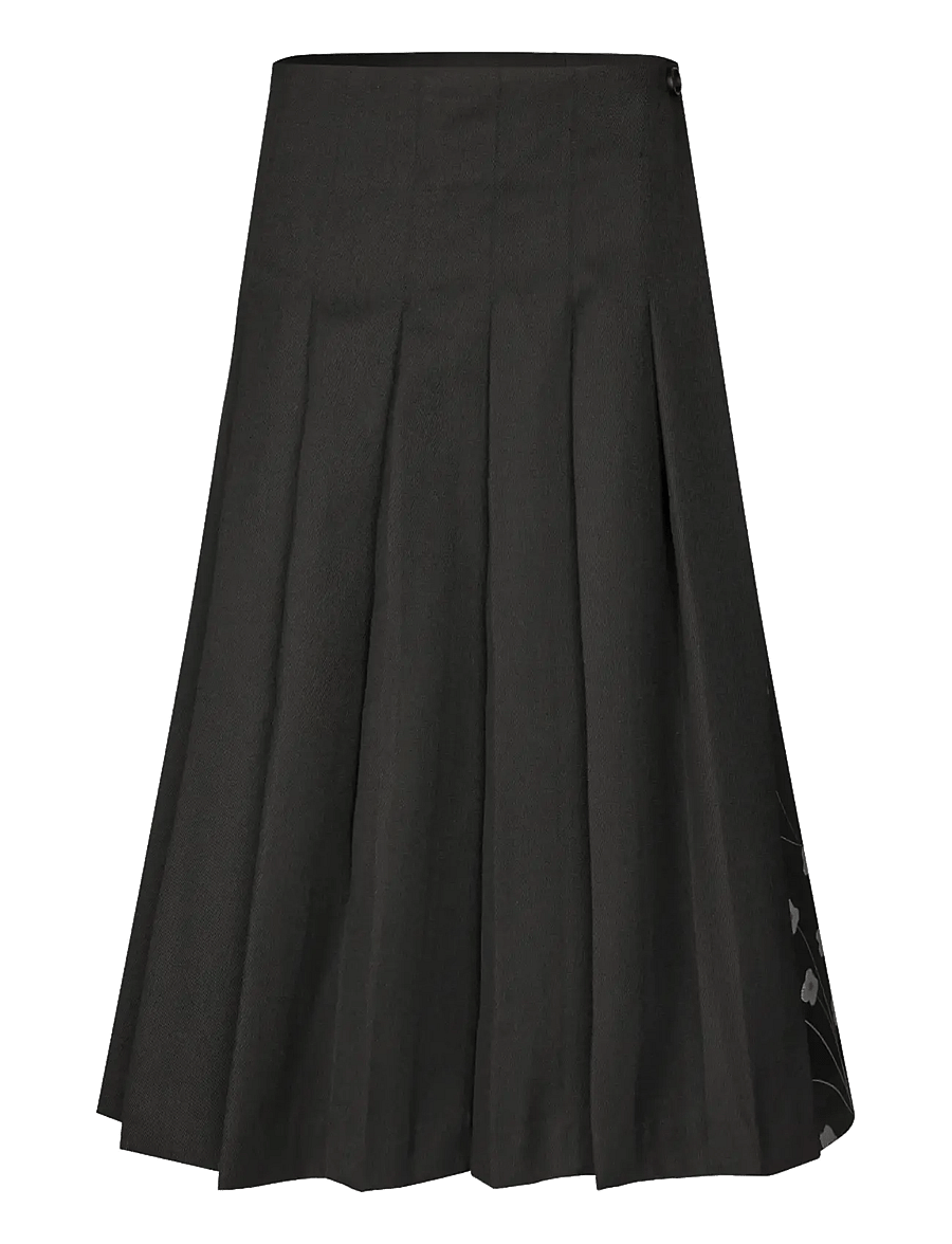 STINE GOYA - 1499 Glitter Jacquard / Twill Mix, - midi kjolar - bouquet in pieces - 1