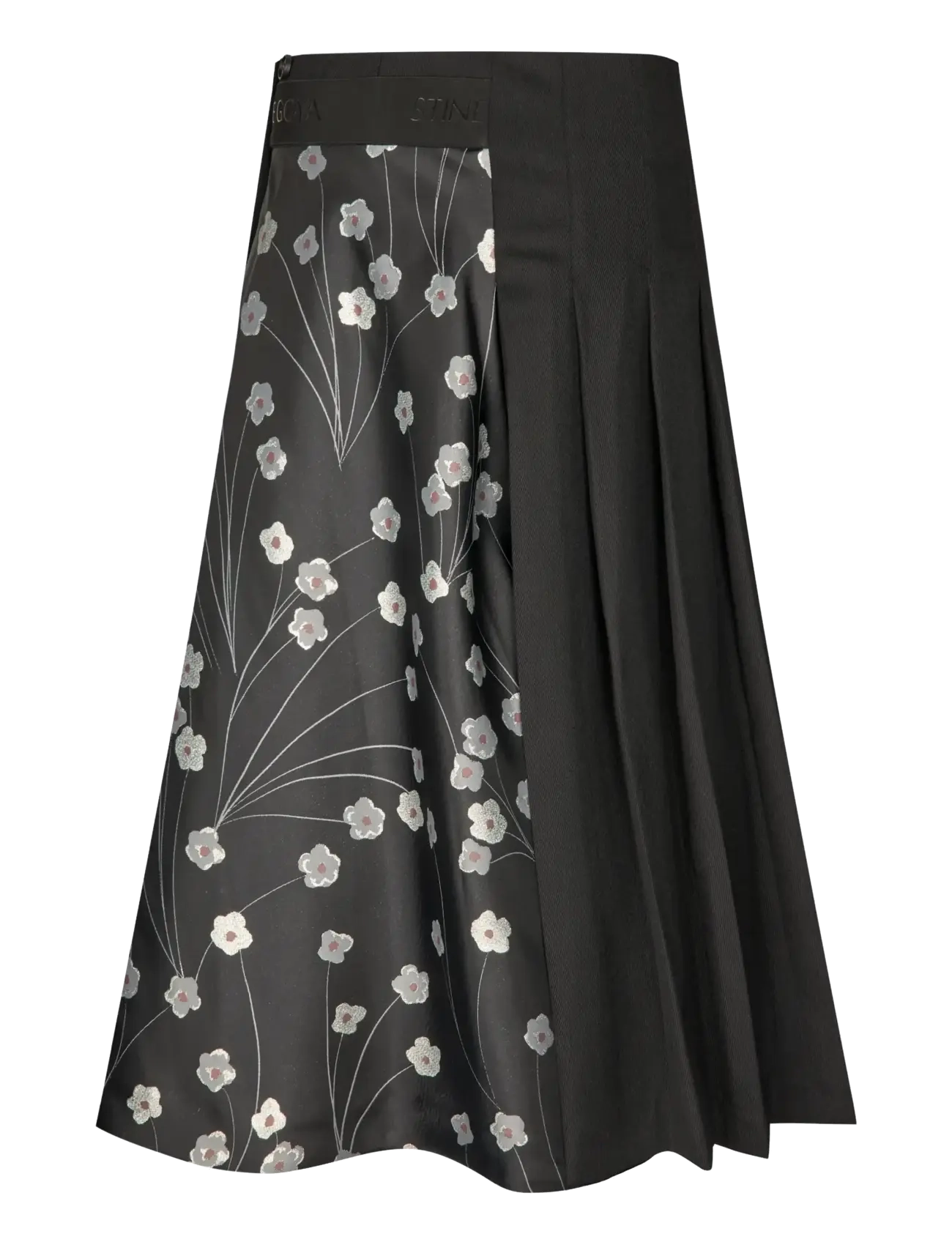 STINE GOYA - 1499 Glitter Jacquard / Twill Mix, - midi kjolar - bouquet in pieces - 2