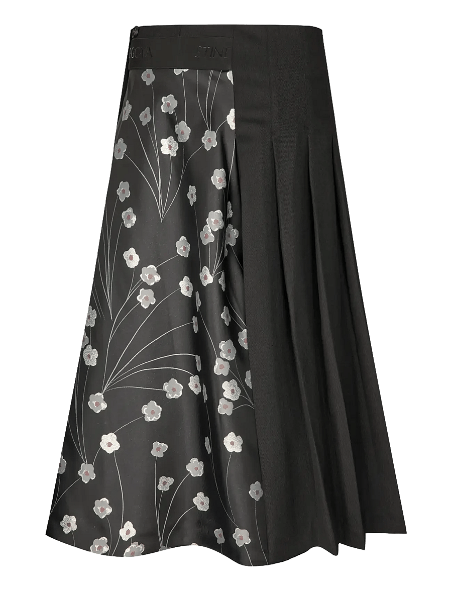 STINE GOYA - 1499 Glitter Jacquard / Twill Mix, - midi kjolar - bouquet in pieces - 2